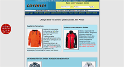 Desktop Screenshot of coreno.de