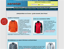 Tablet Screenshot of coreno.de